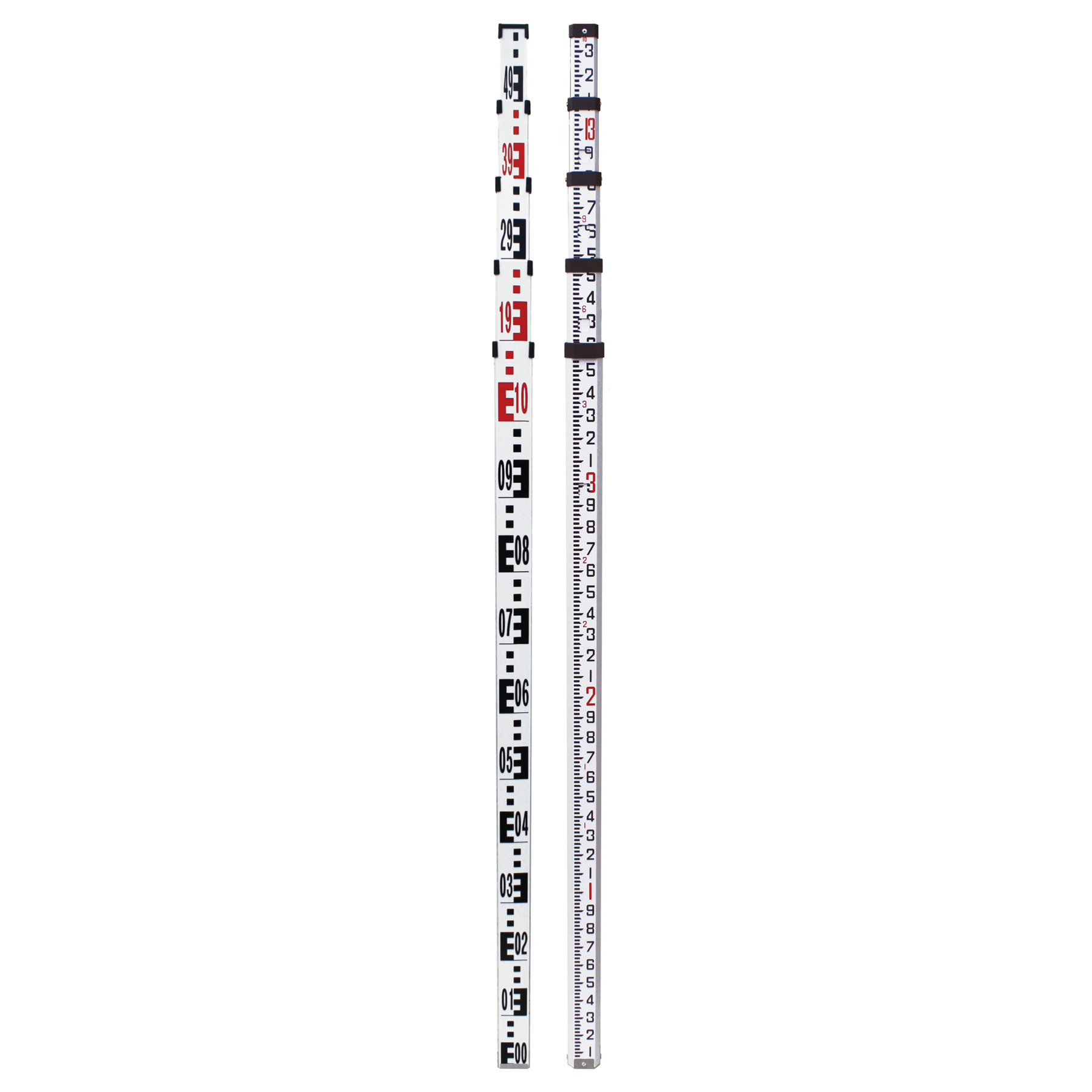 5M/16 Ft Aluminum Leveling Rod (CR) - Metric, 10ths